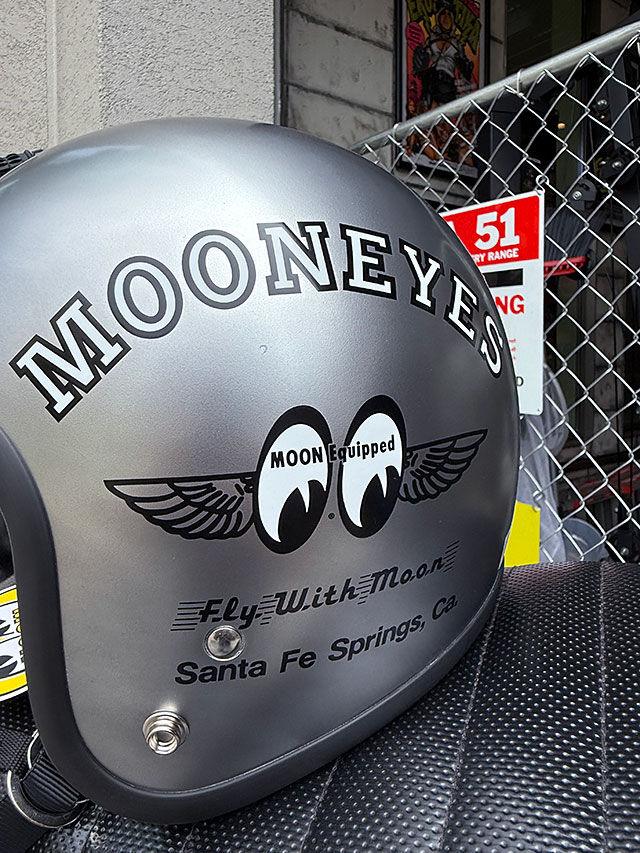 限定モデル ムーンアイズ ジェットヘルメット Fly with MOON (ベアメタル) ■ アメリカン雑貨 アメリカ雑貨 関連画像2