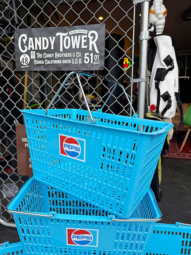 アメリカ業務用　ショッピングバスケット　（ペプシ/ブルー）　単品 ■ アメリカン雑貨 アメリカ雑貨 | 