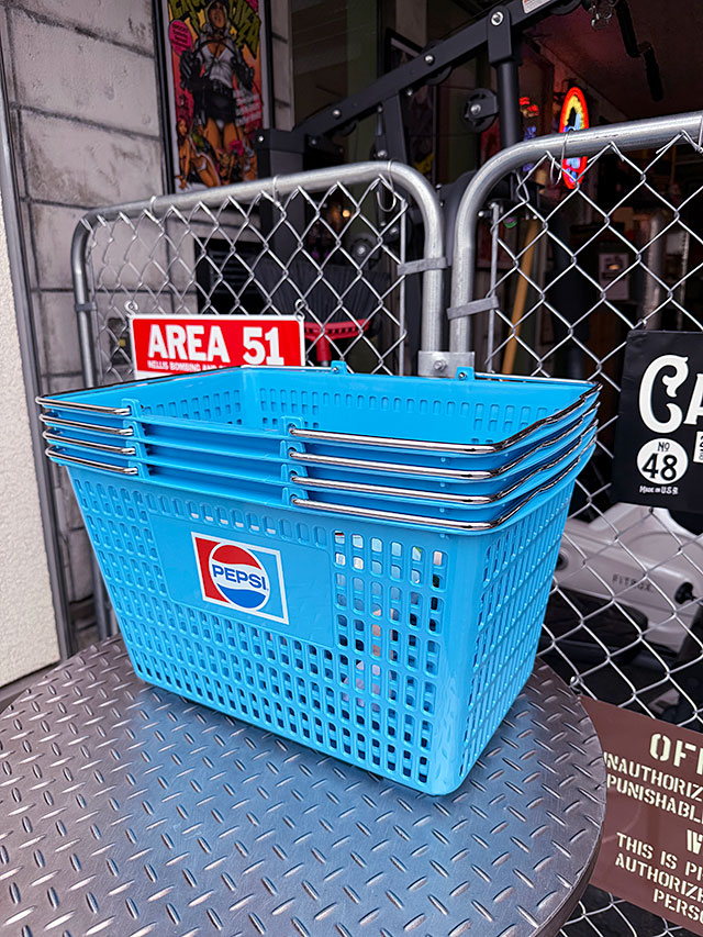 アメリカ業務用　ショッピングバスケット　（ペプシ/ブルー）　単品 ■ アメリカン雑貨 アメリカ雑貨 |  | 05