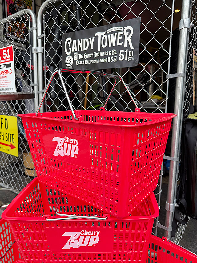 アメリカ業務用　ショッピングバスケット　（7UP　セブンアップ/レッド）　単品 ■ アメリカン雑貨 アメリカ雑貨 | 