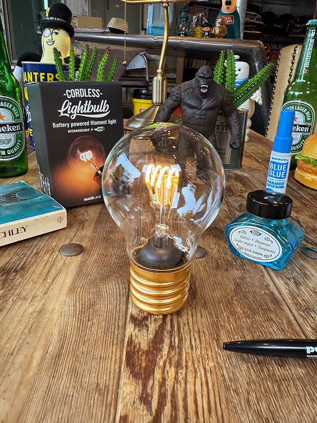 SUCK UK コードレス バルブランプ フィラメント USB充電式 電球型 LED