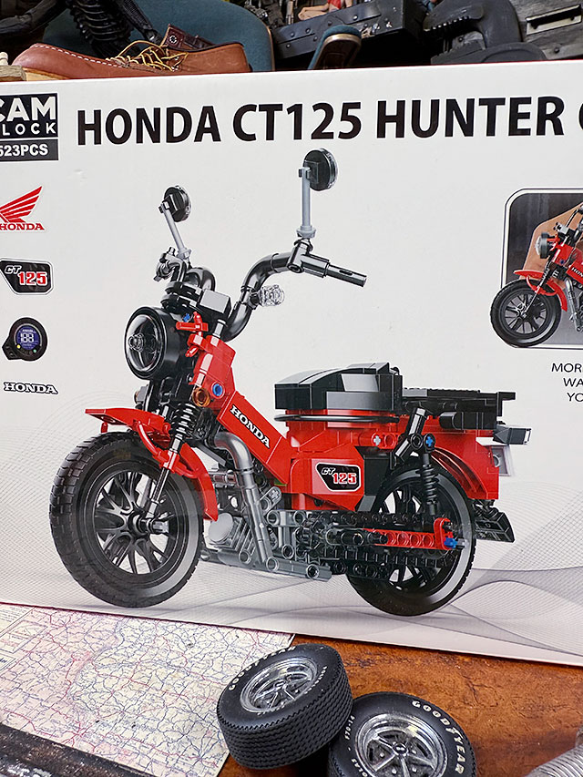 ブロックで作る！　ホンダ　ハンターカブ　CT125　523ピース　全長26.5cm　バイク　ブロック　CAMブロック　本田技研工業公認　公式グッズ |  | 01