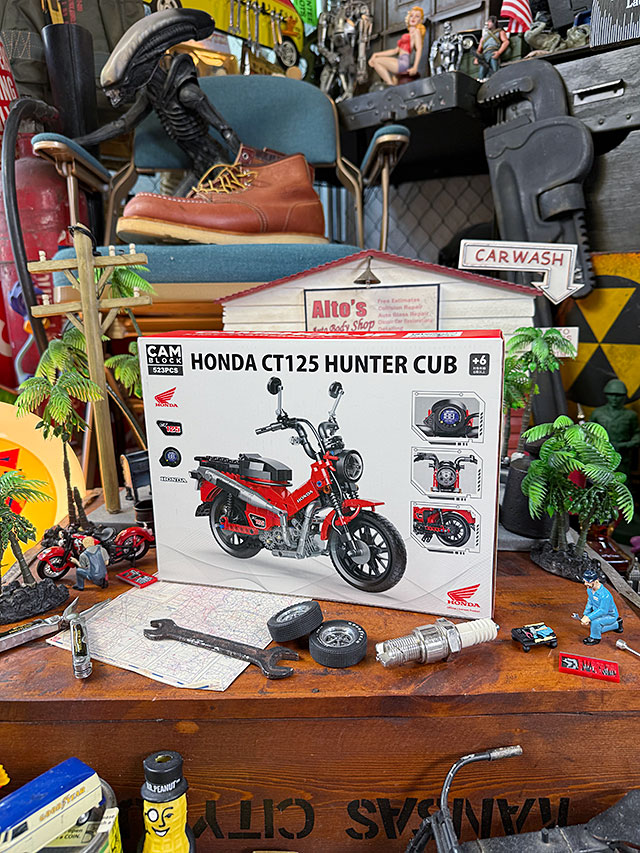 ブロックで作る！　ホンダ　ハンターカブ　CT125　523ピース　全長26.5cm　バイク　ブロック　CAMブロック　本田技研工業公認　公式グッズ |  | 05