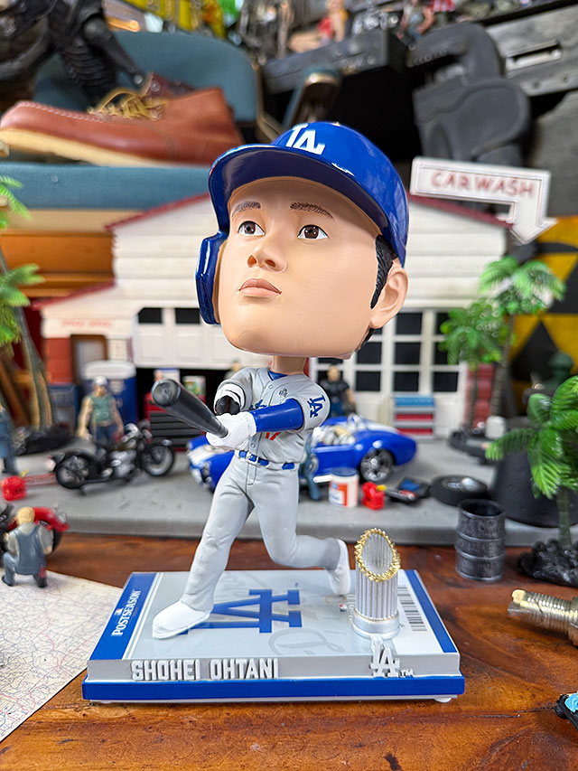 『大谷翔平』ボブルヘッド　世界限定シリアルNo.付　ロサンゼルス　ドジャース 世界限定7000体 2024年ワールドシリーズ優勝記念 ロサンゼルス