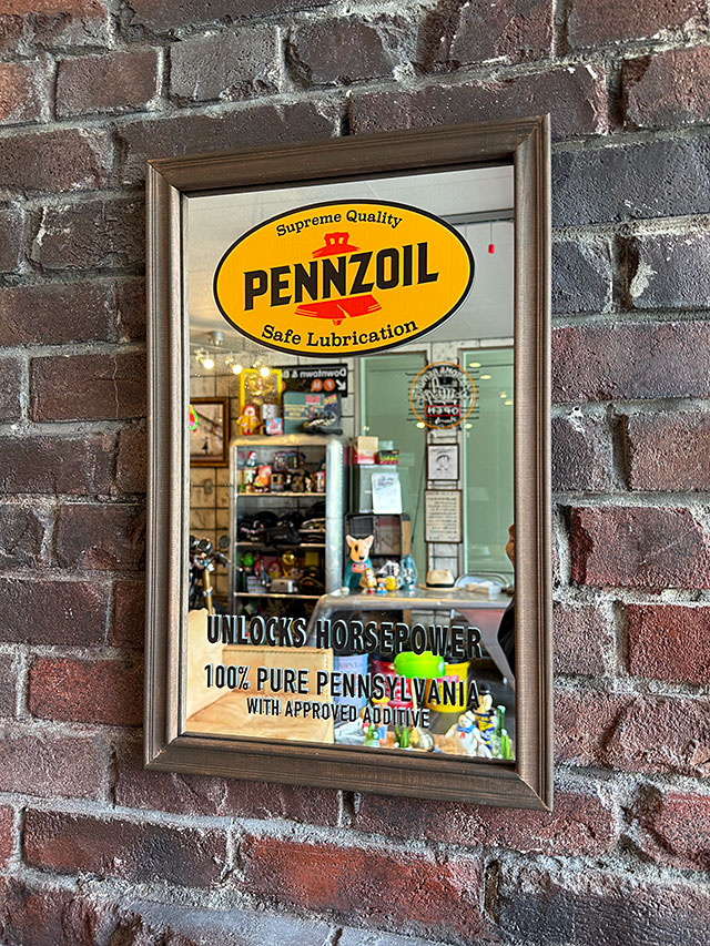 アメリカン　ウッド　パブミラー　（ペンズオイル） ■ アメリカン雑貨 アメリカ雑貨 | 