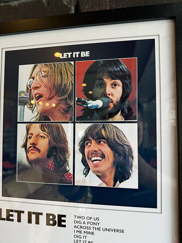 ビートルズ　Let it be 額装レコード ビートルズ レコードジャケット オフィシャル アートフレーム