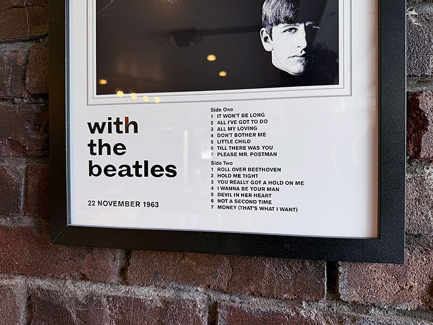 ビートルズ レコードジャケット オフィシャル アートフレーム （ウィズ