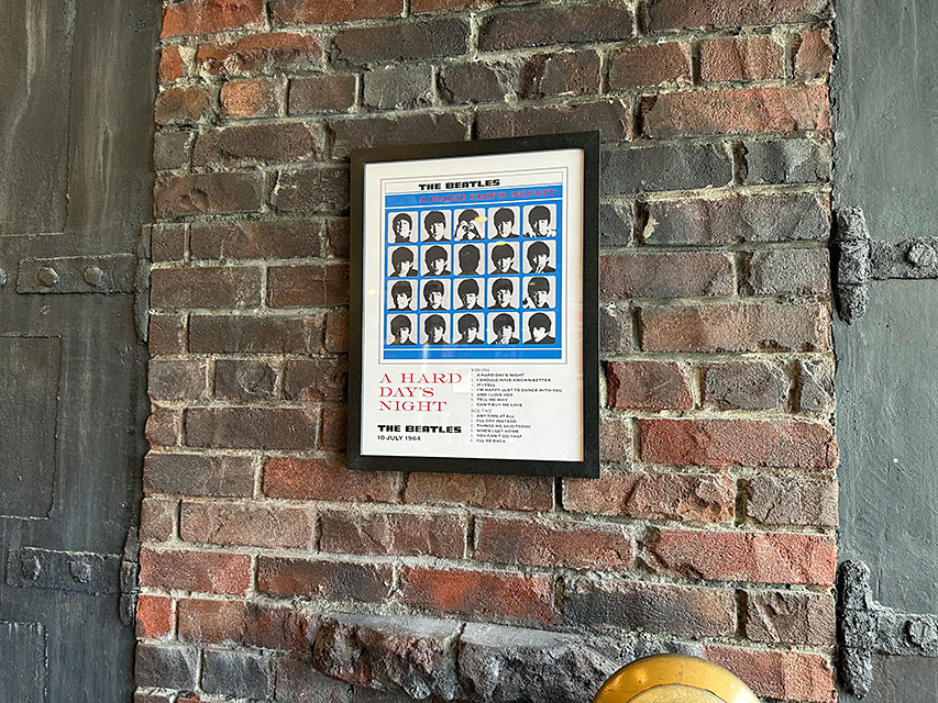 ビートルズ　レコードジャケット　オフィシャル　アートフレーム　（ハード・デイズ・ナイト/A HARD DAY'S NIGHT） 爆買 |  | 06