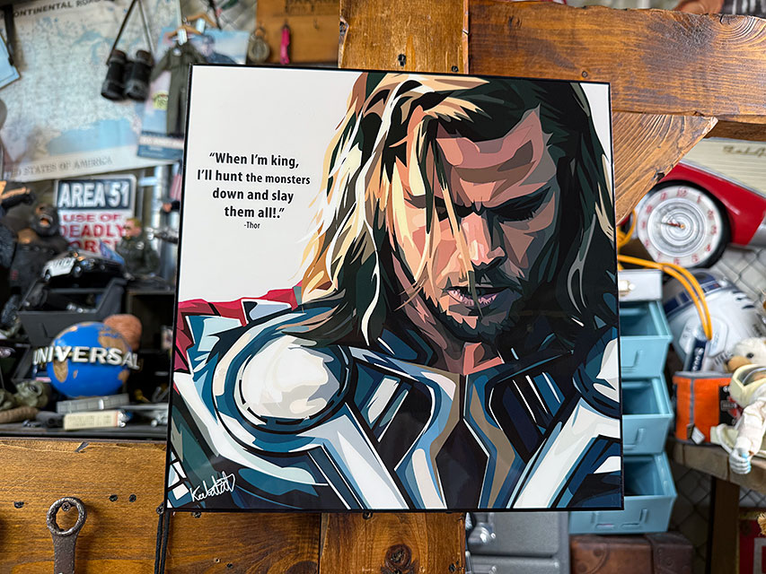 Thor　ソー　クリス・ヘムズワース　ポップアートフレーム　（TYPE3/When I'm King）　#245　マーベル　アベンジャーズ　MARVEL 爆買 | 