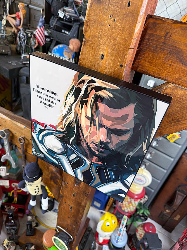 Thor　ソー　クリス・ヘムズワース　ポップアートフレーム　（TYPE3/When I'm King）　#245　マーベル　アベンジャーズ　MARVEL 爆買 |  | 03