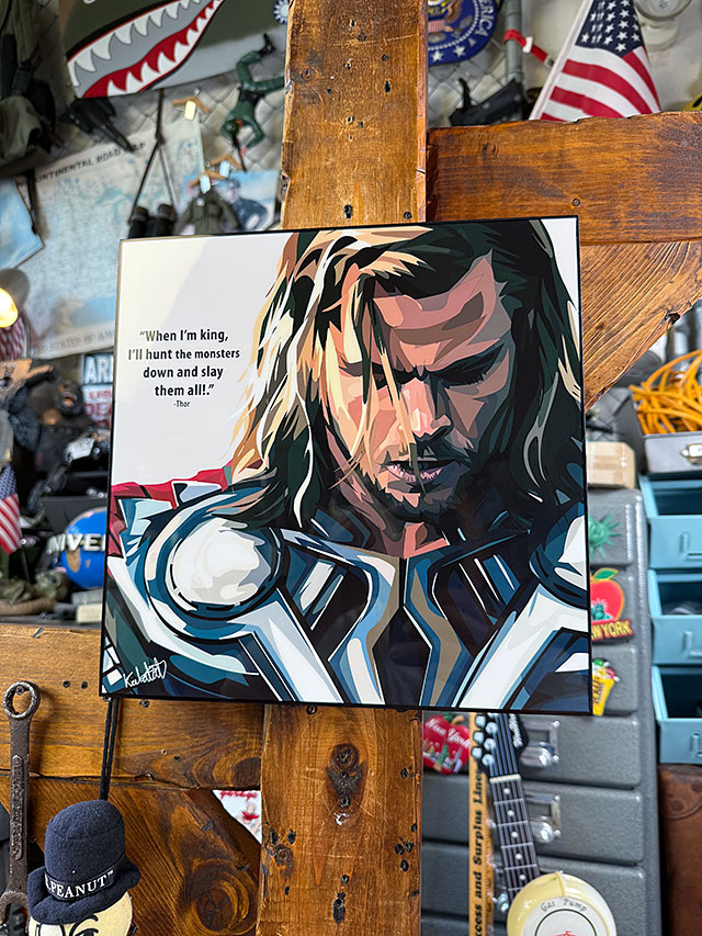 Thor　ソー　クリス・ヘムズワース　ポップアートフレーム　（TYPE3/When I'm King）　#245　マーベル　アベンジャーズ　MARVEL 爆買 |  | 05