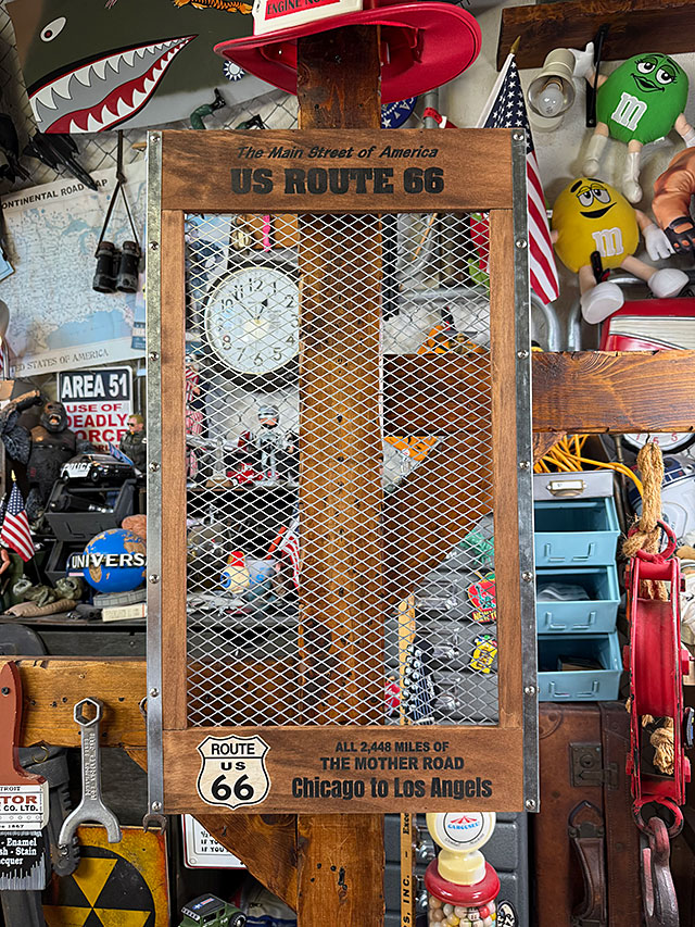 ROUTE66 アメリカ雑貨 ルート66＆アメ車 ビッグサイズフラッグ アメリカ雑貨