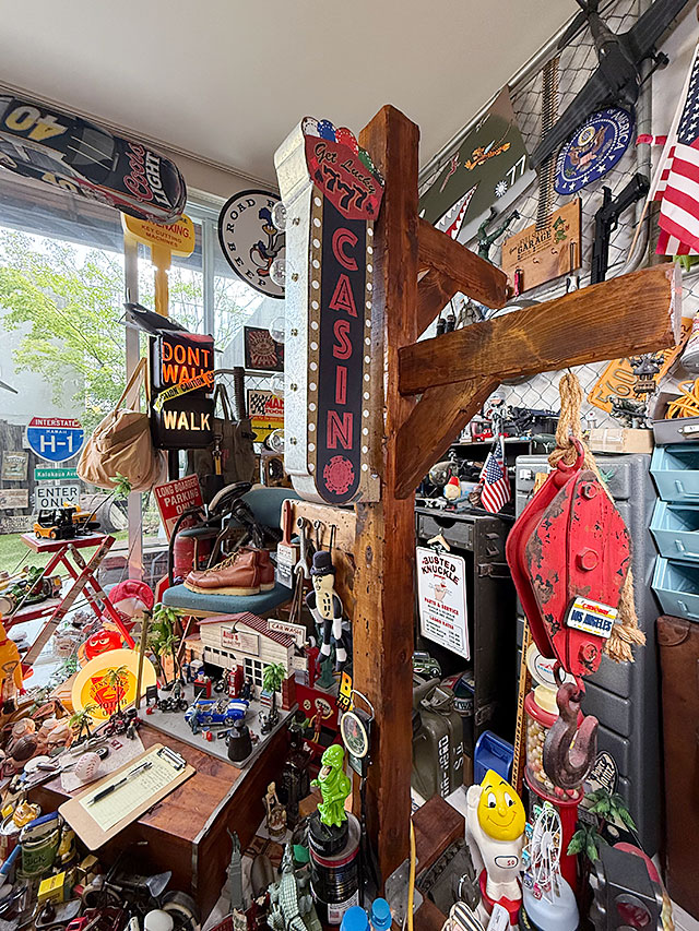 アメリカのアーケードサイン ウォールオブジェ （カジノ） 【両面