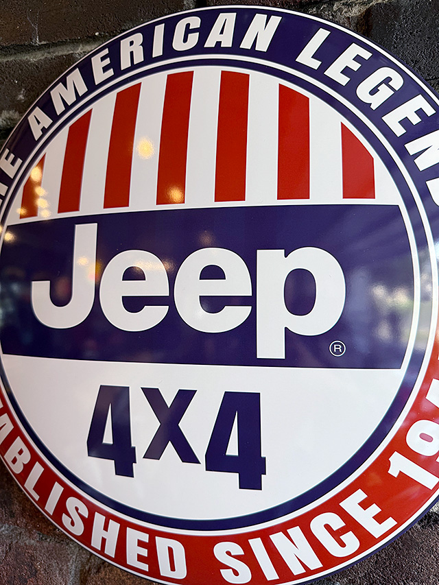 ジープ　ドームサイン　ブリキ看板 ■ アメリカン雑貨 アメリカ雑貨 |  | 01