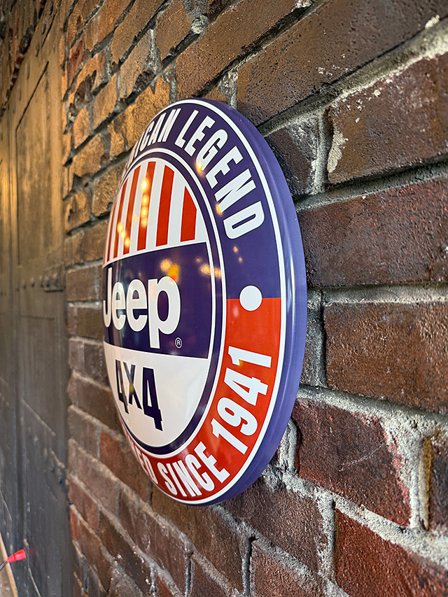 ジープ　ドームサイン　ブリキ看板 ■ アメリカン雑貨 アメリカ雑貨 |  | 02