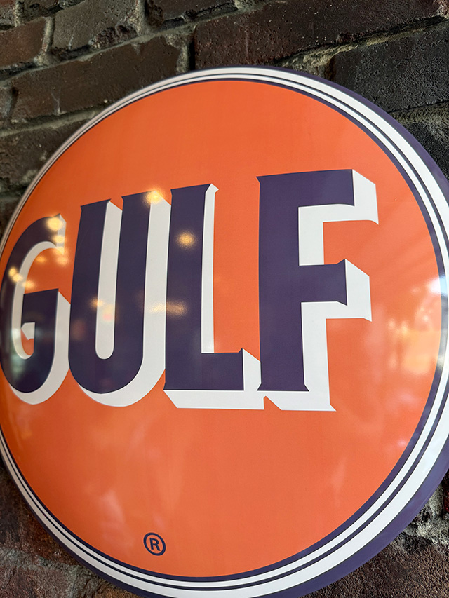 ガルフ　ドームサイン　ブリキ看板 ■ アメリカン雑貨 アメリカ雑貨 |  | 01