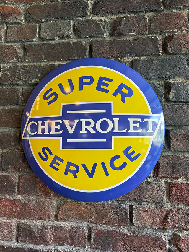シボレー　ドームサイン　ブリキ看板　（スーパーサービス） ■ アメリカン雑貨 アメリカ雑貨 | 