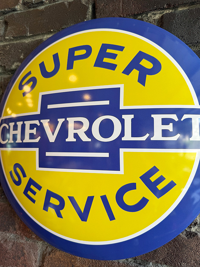 シボレー　ドームサイン　ブリキ看板　（スーパーサービス） ■ アメリカン雑貨 アメリカ雑貨 |  | 01