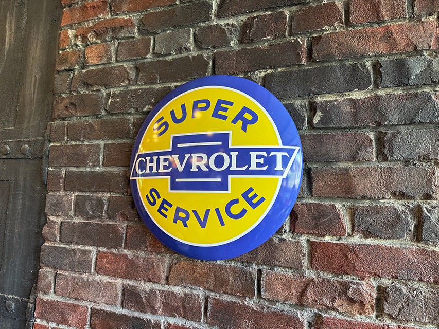 シボレー　ドームサイン　ブリキ看板　（スーパーサービス） ■ アメリカン雑貨 アメリカ雑貨 |  | 04