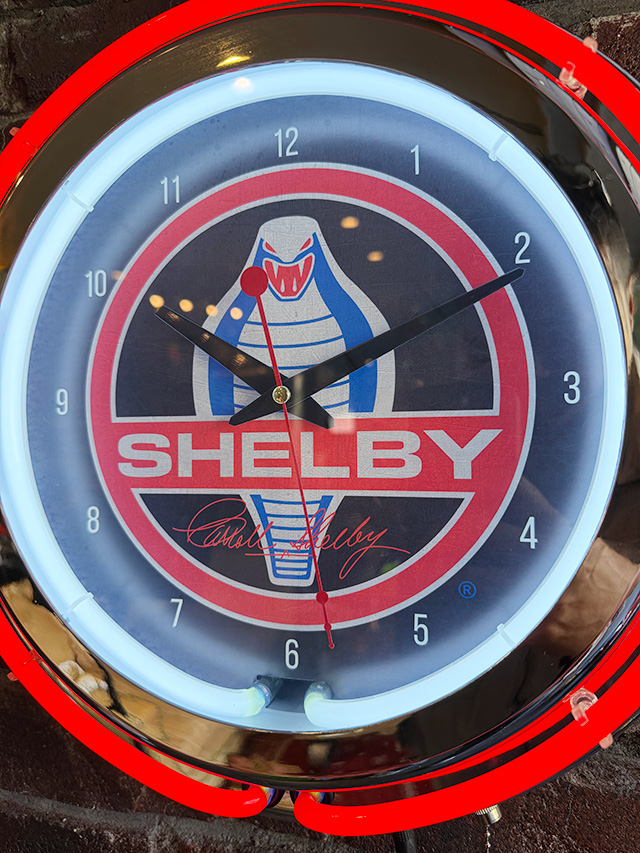 ガレージネオンクロック　（シェルビーコブラ/レッドネオン） ■ アメリカン雑貨 アメリカ雑貨 |  | 01