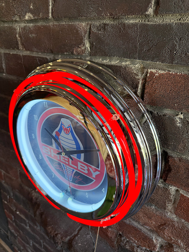 ガレージネオンクロック　（シェルビーコブラ/レッドネオン） ■ アメリカン雑貨 アメリカ雑貨 |  | 02