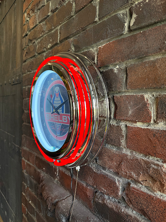 ガレージネオンクロック　（シェルビーコブラ/レッドネオン） ■ アメリカン雑貨 アメリカ雑貨 |  | 03