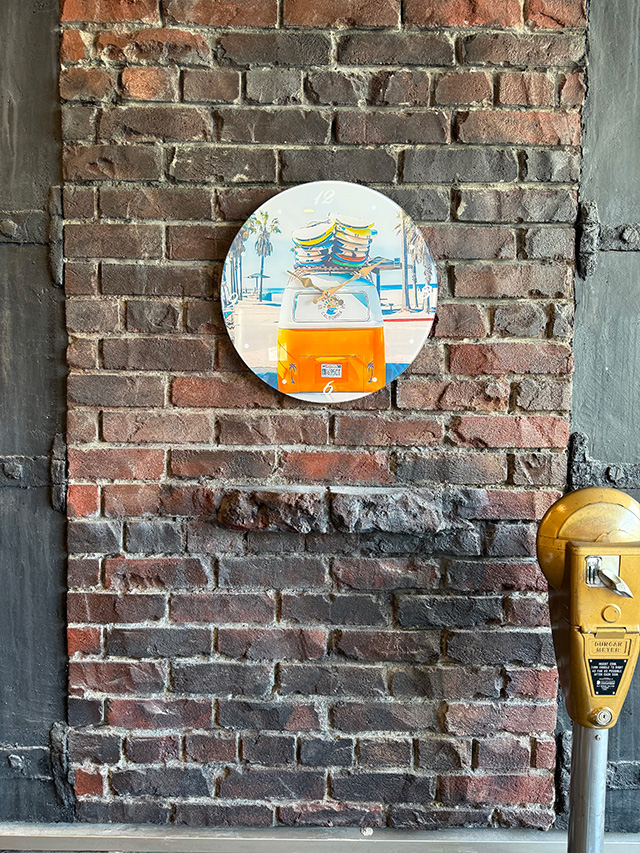 オールドアメリカン　グラスクロック　（サーフカリフォルニア） ■ アメリカ雑貨 アメリカン雑貨 |  | 02