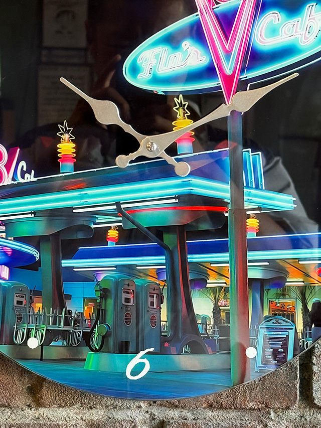 オールドアメリカン　グラスクロック　（V8カフェ＆ガススタ） ■ アメリカン雑貨 アメリカ雑貨 |  | 01