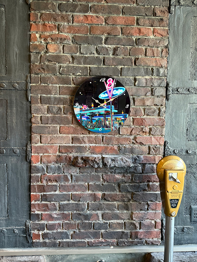 オールドアメリカン　グラスクロック　（V8カフェ＆ガススタ） ■ アメリカン雑貨 アメリカ雑貨 |  | 02