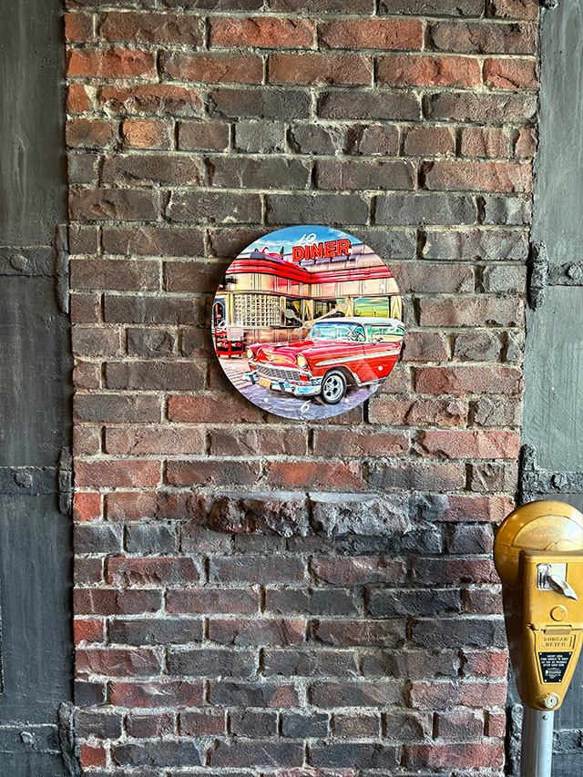 オールドアメリカン　グラスクロック　（アメリカンダイナー＆ベルエア） ■ アメリカン雑貨 アメリカ雑貨 |  | 02