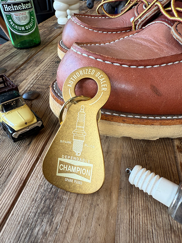 アドバタイジング　シューホーン　キーホルダー　（チャンピオン）　真ちゅう　靴べら ■ アメリカン雑貨 アメリカ雑貨 | 