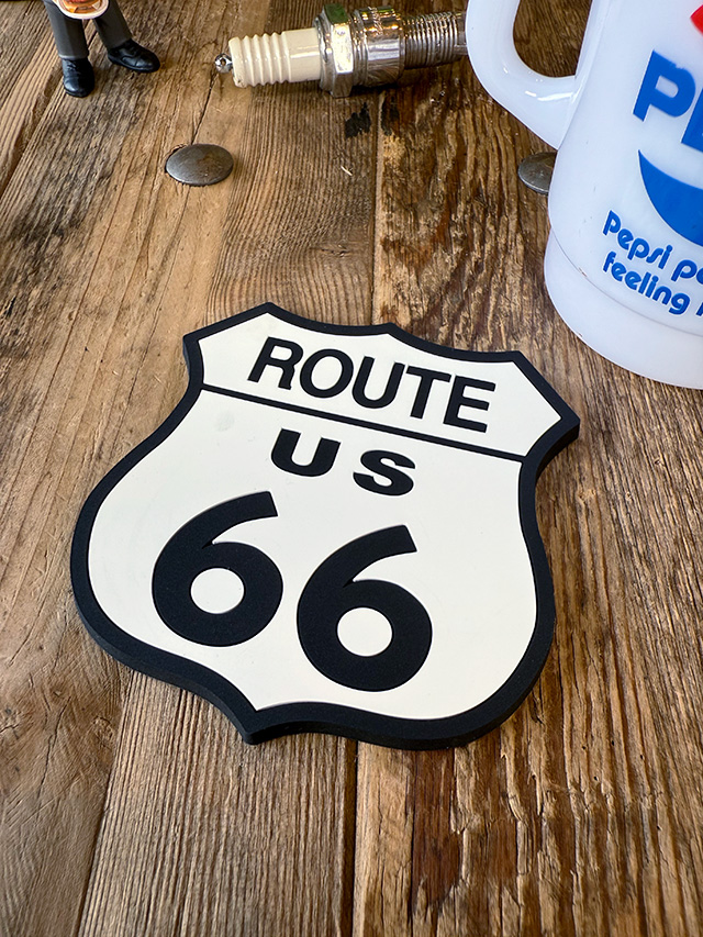 ルート66　ロードサイン　ラバーコースター ■ アメリカン雑貨 アメリカ雑貨 爆買 | 
