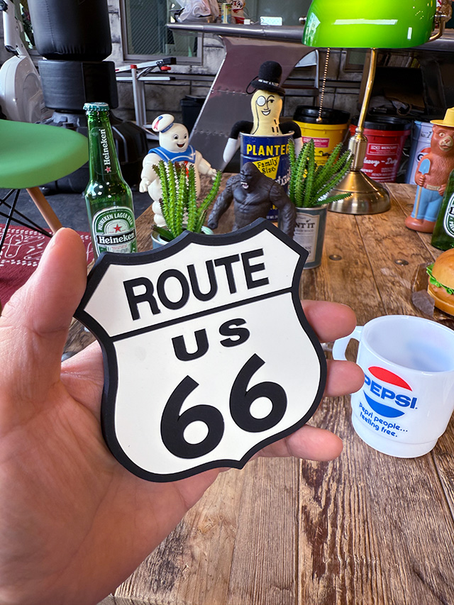 ルート66　ロードサイン　ラバーコースター ■ アメリカン雑貨 アメリカ雑貨 爆買 |  | 05