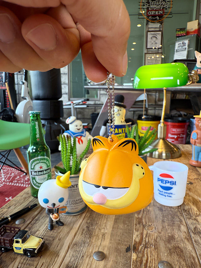 ガーフィールド　スクイーズトッパー　キーチェーン　アンテナトッパー ■ アメリカン雑貨 アメリカ雑貨 | 