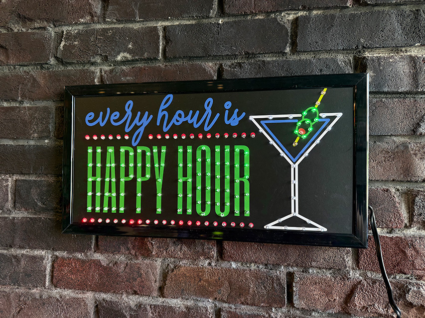 ハッピーアワー　LEDドットサイン　カクテル ■ アメリカン雑貨 アメリカ雑貨 爆買 | 