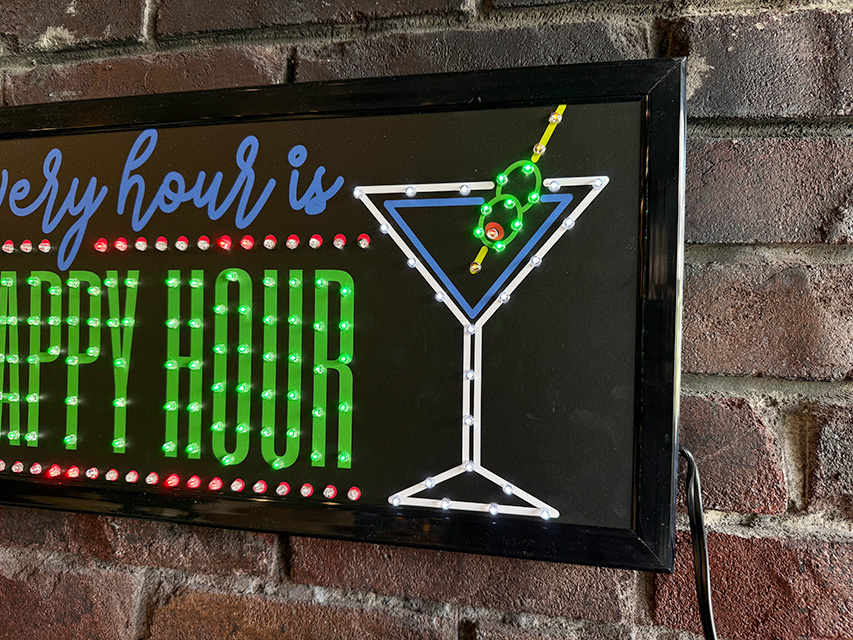 ハッピーアワー　LEDドットサイン　カクテル ■ アメリカン雑貨 アメリカ雑貨 爆買 |  | 02