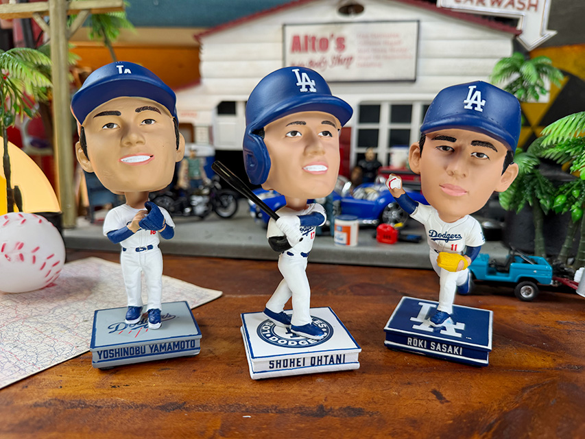 公式　DODGERS 大谷翔平 山本由伸　佐々木朗希　　　　　ボブルヘッド 限定5000個 MLB 大谷翔平 山本由伸 佐々木朗希 ドジャース ミニ