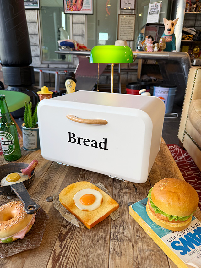 アン&アンディ　カントリーブレットボックス ボワット ブレッドケース （アイボリー） □ アメリカン雑貨 アメリカ