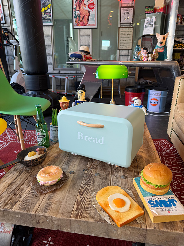 ボワット ブレッドケース （ミントグリーン） □ アメリカン雑貨
