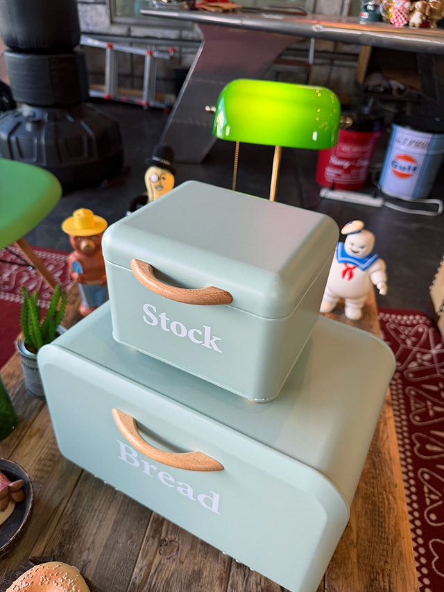 ボワット ブレッドケース ＆ ストックケース 大小2個セット （ミント