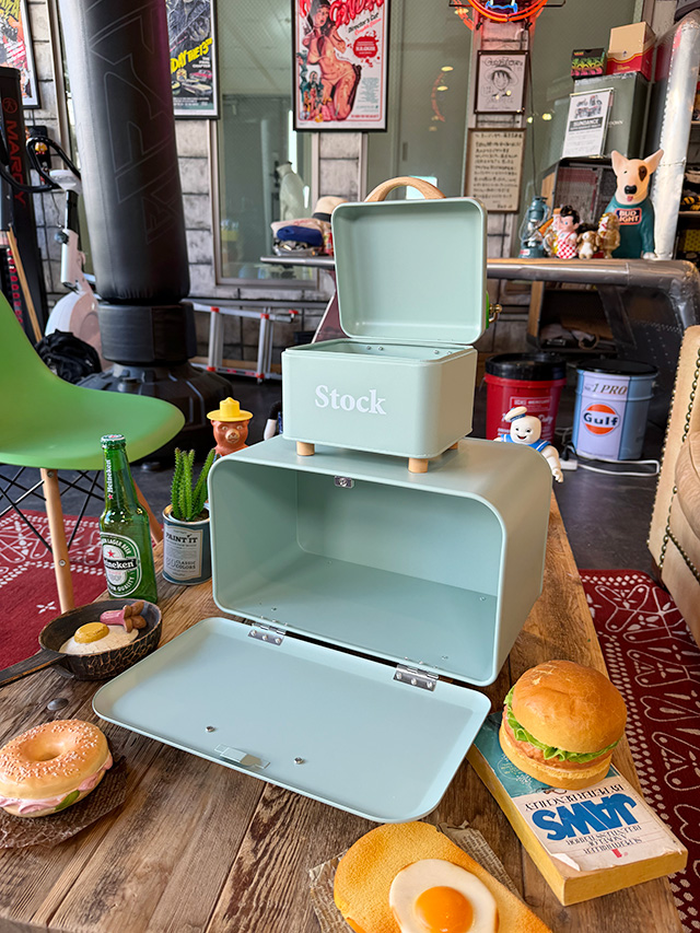 ブレッドケース ボワット ブレッドケース ＆ ストックケース 大小2個セット （ミント