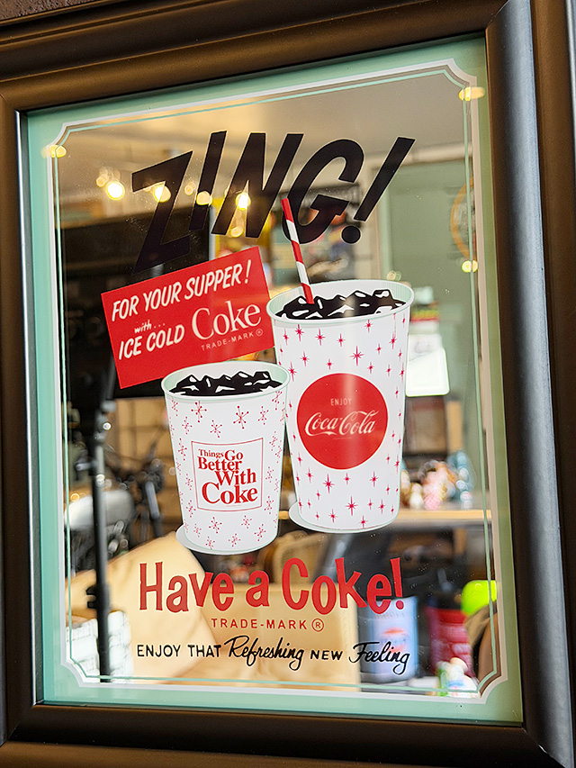 コカ・コーラ　ヴィンテージミラーサイン　（ZING!）　パブミラー ■ アメリカン雑貨 アメリカ雑貨 | Coca Cola | 01
