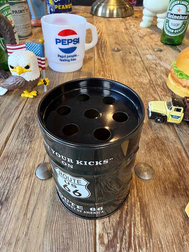 ルート66　ドラム缶型　灰皿　小物入れ ■ アメリカン雑貨 アメリカ雑貨 |  | 01