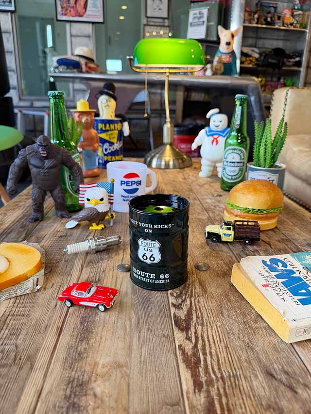 ルート66　ドラム缶型　灰皿　小物入れ ■ アメリカン雑貨 アメリカ雑貨 |  | 02