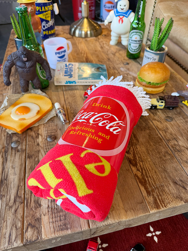 Coca Cola（コカコーラ） サーキュラータオル 120cm ラウンドタオル