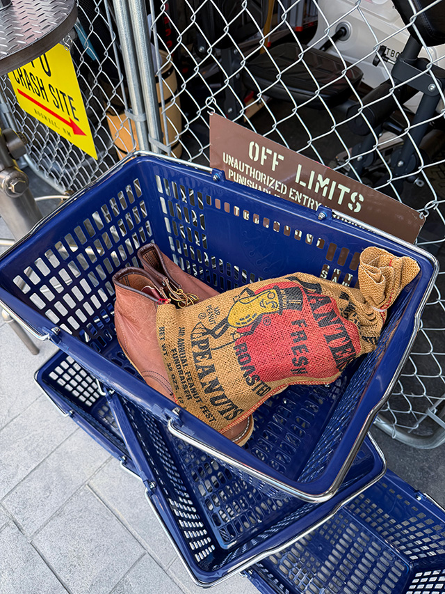 アメリカ業務用　ショッピングバスケット　（ミスターピーナッツ/ブルー）　単品 ■ アメリカン雑貨 アメリカ雑貨 |  | 03