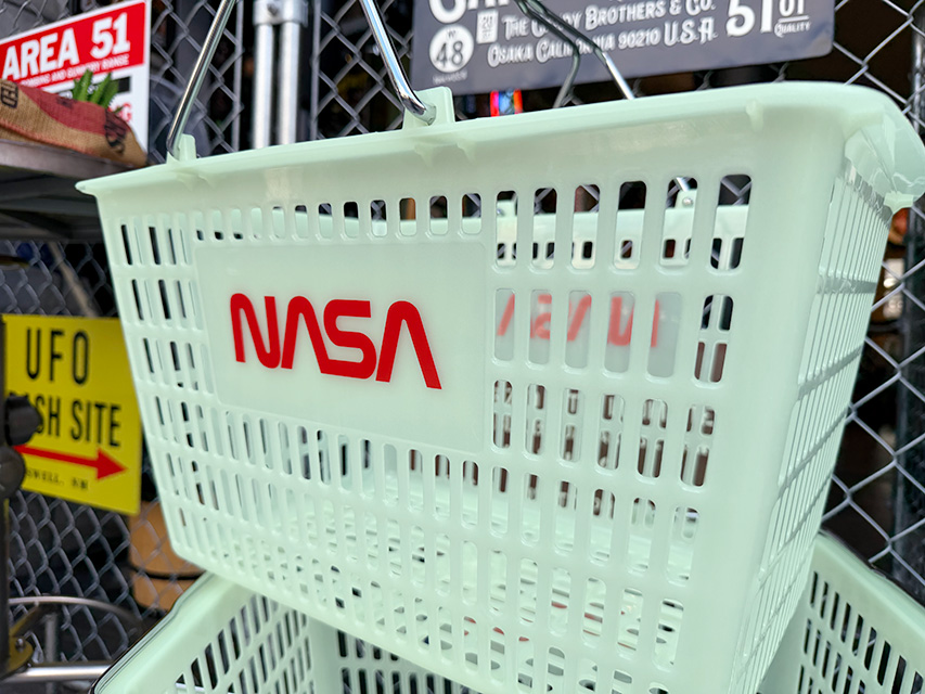 暗闇で光る! 蓄光仕様 NASA アメリカ業務用 ショッピングバスケット (NASA) 単品 グローインザダーク 関連画像1