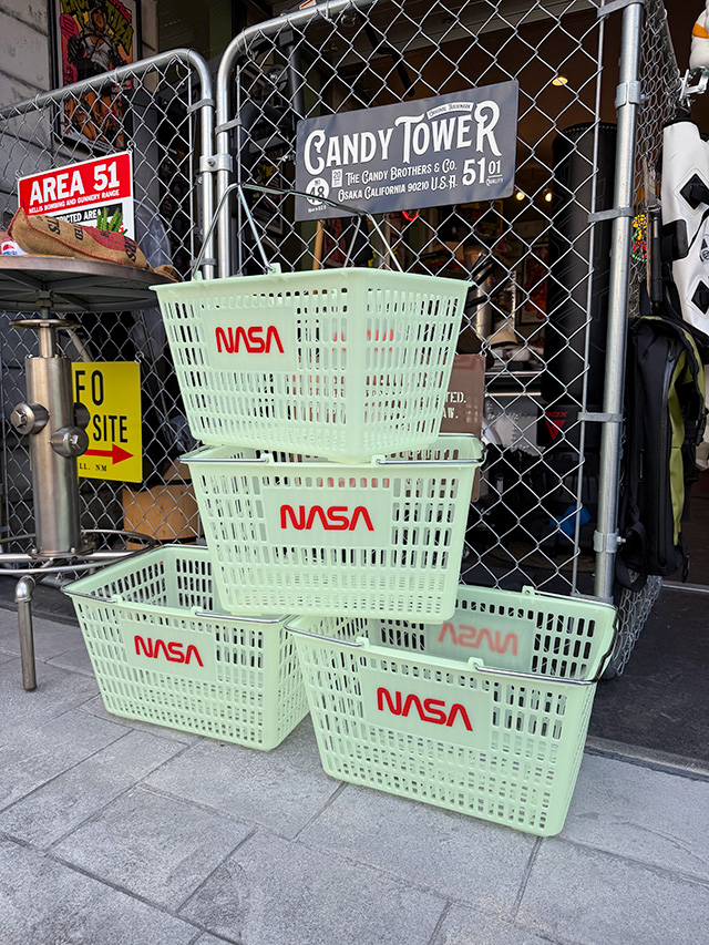 暗闇で光る! 蓄光仕様 NASA アメリカ業務用 ショッピングバスケット (NASA) 単品 グローインザダーク 関連画像4