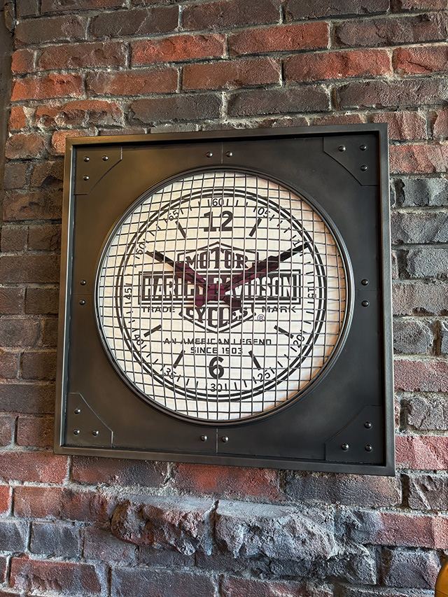 ハーレーダビッドソン　インダストリアル　メタルクロック ■ アメリカン雑貨 アメリカ雑貨  爆買 | Harley Davidson