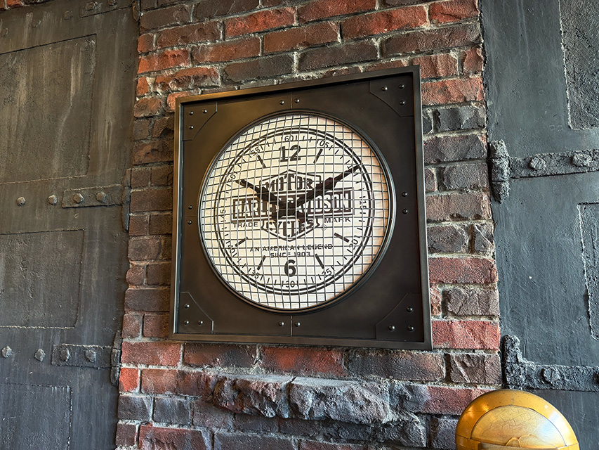 ハーレーダビッドソン　インダストリアル　メタルクロック ■ アメリカン雑貨 アメリカ雑貨  爆買 | Harley Davidson | 04